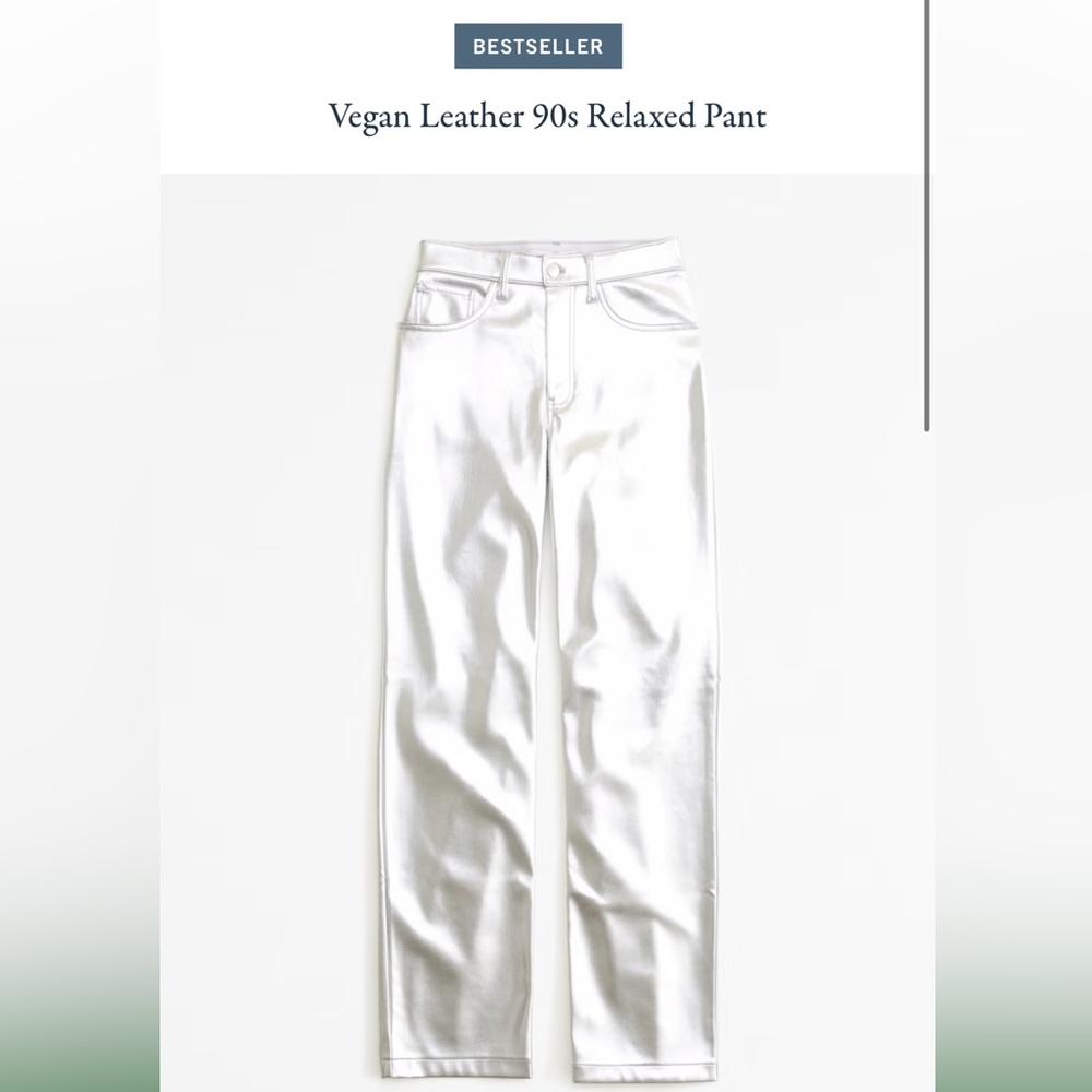 NWT Vegan Leather 90s Relaxed Pant